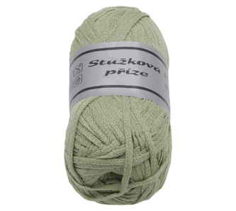 Příze STUŽKOVÁ - světle zelená - 50g / 109 m Příze STUŽKOVÁ - světle zelená - 50g / 109 m
