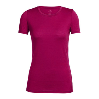 Dámské tričko Icebreaker, Wmns Tech Lite SS Crewe | I601 TULIP/SNOW/STRIPE | I102140 S
