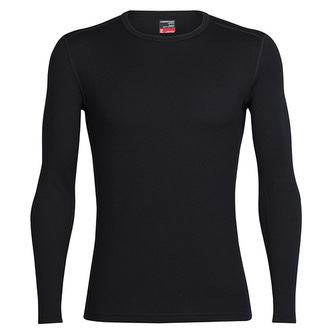 Mens Tech Top LS Crewe, I001 TWISTER HTHR/GLACIER/JET HTHR | S
