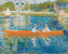 Malování podle čísel - VYJÍŽĎKA PO SEINĚ (PIERRE-AUGUSTE RENOIR) - 80x100 cm, bez rámu a bez vypnutí plátna
