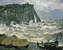 Malování podle čísel - PŘÍBOJ V ÉTRETAT (CLAUDE MONET) - 80x100 cm, bez rámu a bez vypnutí plátna