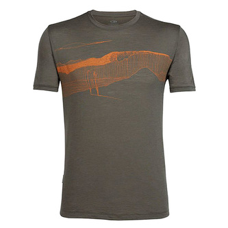 Mens Tech Lite SS Crewe Spanish Plunder, I301 CARGO/RED/IVY HTHR | M