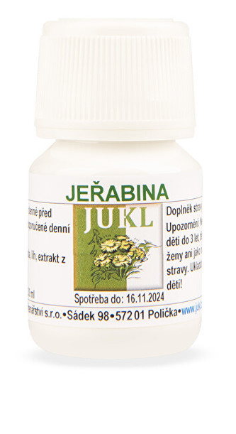 JUKL Bylinná tinktura Jeřabina 30 ml