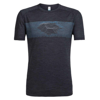 Mens Sphere SS Crewe Linescape Island, 001 Black HTHR | S