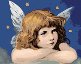 Malování podle čísel - MALÝ ANDĚL - 80x100 cm, bez rámu a bez vypnutí plátna