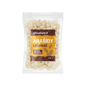Allnature Arašídy loupané pražené solené 100 g