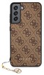Guess 4G zadní kryt Samsung Galaxy S21 FE, Brown