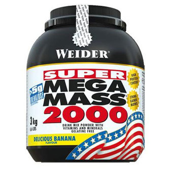 Weider - Super Mega Mass 2000 - Jahoda - 3000 Gramů