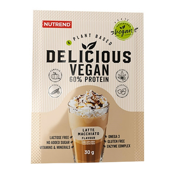Nutrend - Delicious Vegan protein - Čokoláda, Lískový oříšek - 450 Gramů