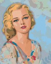 Malování podle čísel - VINTAGE ŽENA - 80x100 cm, vypnuté plátno na rám