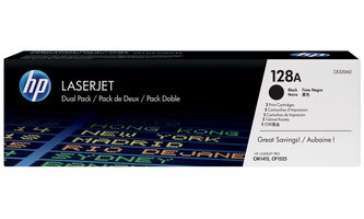 HP tisková kazeta černá - 2 pack, CE320AD originál
