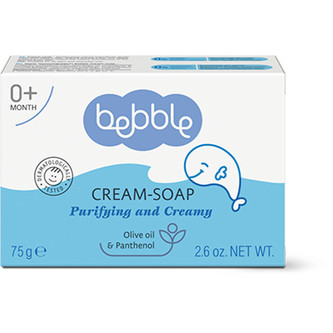 Bebble Dětské krémové mýdlo s olivovým olejem 75 g