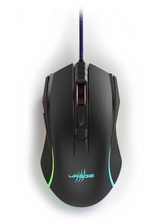 HAMA uRage gamingová myš Reaper 210/ drátová/ optická/ podsvícená/ 4800 dpi/ 6 tlačítek/ USB/ černá