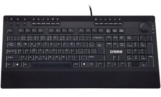 CRONO klávesnice CK2111/ drátová/ multimediální/ USB/ CZ+SK/ černá CRONO klávesnice CK2111/ drátová/ multimediální/ USB/ CZ+SK/ černá