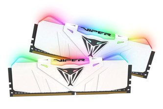 PATRIOT Viper White RGB 16GB DDR4 4133MHz / DIMM / CL19 / 1,35V / KIT 2x 8GB