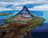 Malování podle čísel - HORA KIRKJUFELL - 80x100 cm, bez rámu a bez vypnutí plátna