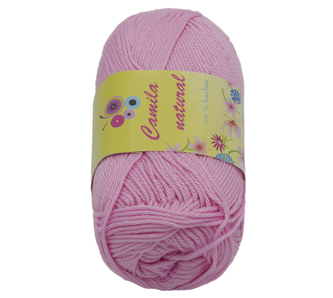 Příze CAMILA natural - světle růžová - 50g / 125 m