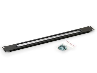 Triton Průchozí panel 1U BK, černý