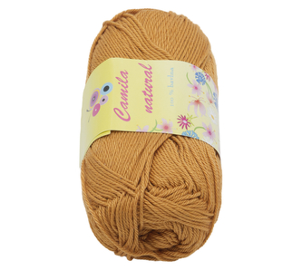 Příze CAMILA natural - oříšková - 50g / 125 m