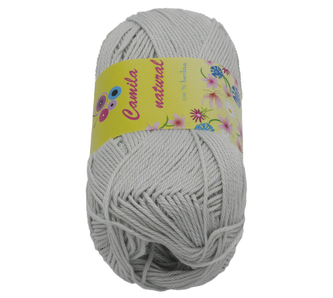 Příze CAMILA natural - světle šedá - 50g / 125 m