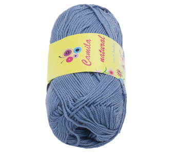Příze CAMILA natural - modrošedá - 50g / 125 m
