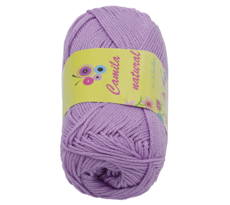 Příze CAMILA natural - světle fialová - 50g / 125 m