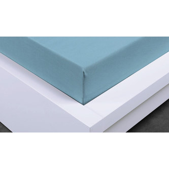 Napínací prostěradlo Jersey 160x200 cm, světle modrá, bavlna