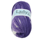 Příze LADY de Luxe - bílá, fialová - 100g / 238 m