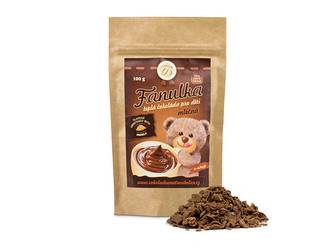 Čokoládovna Troubelice Horká čokoláda mléčná Fanulka pro děti 100 g