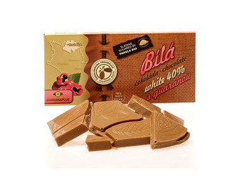 Čokoládovna Troubelice Bílá čokoláda s guaranou 40% 45 g