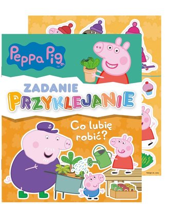 Peppa Pig Zadanie Przyklejanie Co lubię robić?