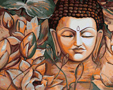 Malování podle čísel - SPIRITUÁLNÍ BUDDHA - 80x100 cm, vypnuté plátno na rám