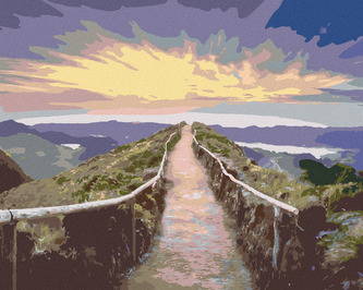 Malování podle čísel - STEZKA NA VYHLÍDKU - 80x100 cm, bez rámu a bez vypnutí plátna Malování podle čísel - STEZKA NA VYHLÍDKU - 80x100 cm, bez rámu a bez vypnutí plátna