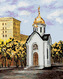 Malování podle čísel - RUSKÁ KAPLIČKA - 80x100 cm, vypnuté plátno na rám
