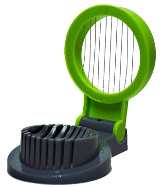 Kráječ OVO na vejce 10strunný;  12x8 cm; plast