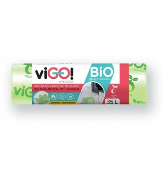 Bio sáčky 100% kompostovatelné,  35l/10 ks s uchy Bio sáčky 100% kompostovatelné,  35l/10 ks s uchy