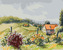 Malování podle čísel - KRAJINA S VINICEMI - 80x100 cm, vypnuté plátno na rám