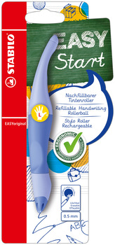 Ergonomický roller pro leváky - STABILO EASYoriginal Pastel obláčkově modrá - 1 ks - modrý (zmizíkovatelný) inkoust - vč. bombičky
