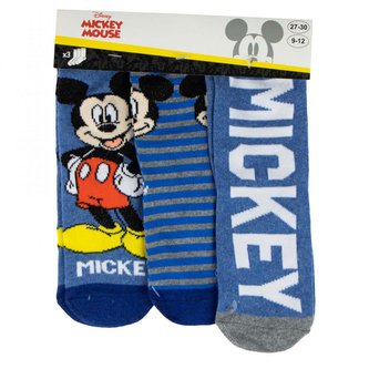 SADA 3 KS PONOŽKY MICKEY - velikost 23-26