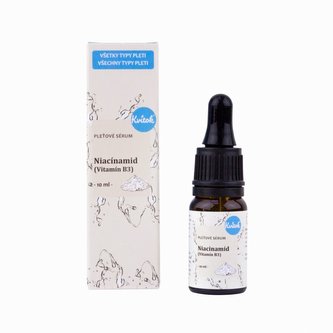 Kvitok Pleťové sérum - Niacinamid (vitamin B3) (10 ml) - pro aknózní, citlivou i zralou pleť Kvitok Pleťové sérum - Niacinamid (vitamin B3) (10 ml) - pro aknózní, citlivou i zralou pleť