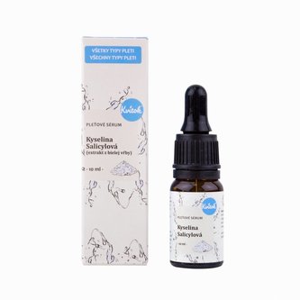 Kvitok Pleťové sérum - Kyselina salicylová (10 ml) - pomůže problematické pleti Kvitok Pleťové sérum - Kyselina salicylová (10 ml) - pomůže problematické pleti