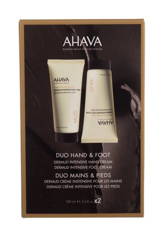 AHAVA Deadsea Mud krém na ruce Leave-On Deadsea Mud Hand Cream 100 ml + krém na nohy Leave-On Deadsea Mud Foot Cream 100 ml