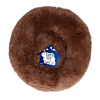 Let's Sleep Donut pelíšek hnědý 80cm Let's Sleep Donut pelíšek hnědý 80cm