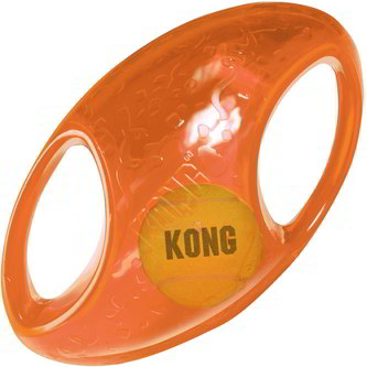 Kong Jumbler hračka pro psy gumový míč rugby L/XL 18cm Kong Jumbler hračka pro psy gumový míč rugby L/XL 18cm