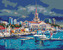 Malování podle čísel - PŘÍSTAV V SOCHI - 40x50 cm, vypnuté plátno na rám