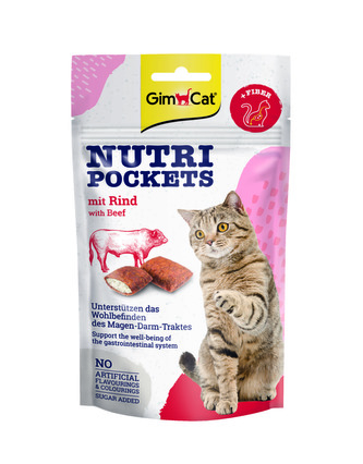 GIMCAT Nutri Pockets s hovezim 60 g