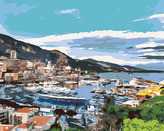 Malování podle čísel - PŘÍSTAV HERKULES - 40x50 cm, bez rámu a bez vypnutí plátna