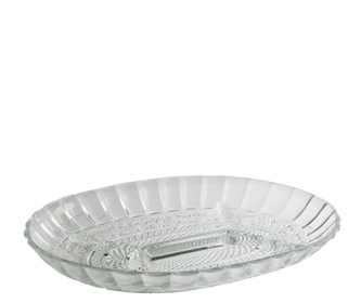 Oválný talíř sklo 305mm