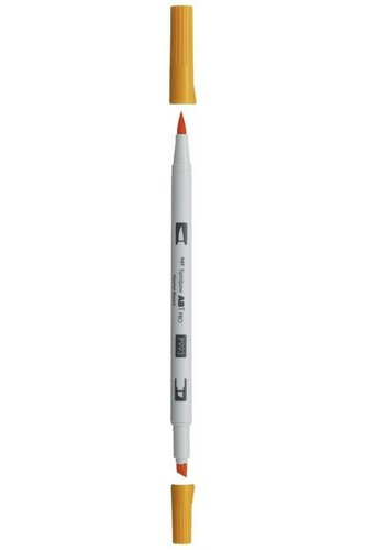 Tombow Oboustranný štětcový lihový fix ABT PRO - chrome orange