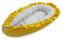 Floo for baby hnízdečko Waffle_Mustard/gray